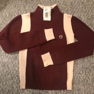 NEW PUMA mock neck ski sweater